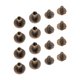thumbnail image 4 of Juego de 120 tornillos Chicago de 9,5 x 8 mm, de latón sin rebabas, de aspecto curvo, de cabeza plana, para galvanoplastia y remaches de cuero., 4 of 14