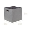 thumbnail image 3 of DECOMOMO Cube de Rangement Pliable, Cubes de Rangement en Tissu avec Poignées Découpées, Ensemble de 3, Gris, 3 of 4
