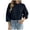 Navy, variant on Edvintorg Pullover Sweaters for Women Crew Neck Casual Knit Sweater Long Sleeve Loose Top Womens Fashion Navy XXL
