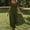 Army Green, variant on IUYRTFE Women's Square Neck Smocked Midi Dress Short Puff Sleeve Tiered Ruffle Summer Casual A Line Dress