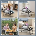 thumbnail image 2 of Mesa para Cama Plegable 60*40 cm,Mesita Laptop Cama con Portavasos,soporte para laptop,Escritorio Portatil para Laptop Con Ventilador y Luz de Lectura,Ajustable de 5 Niveles,para Estudiar y Trabajar, 2 of 7