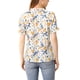 thumbnail image 3 of BLUSA CHIC PARA MUJER INSPIRADA, FLORES, CON VOLANTES, MANGA CORTA, CUELLO CON VOLANTES, BLUSAS CASUAL, TALLA 2XL, BLANCA Y AZUL, 3 of 7