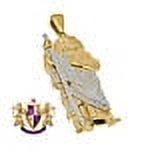 Men's Real Genuine Diamond Saint Jude San Judas Tadeo Charm 1OK Gold Finish Pendent