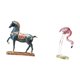 thumbnail image 5 of Escultura De Resina De Flamenco Y Caballo De Pie, Adorno De Escritorio, Figura De Arte Moderno Para Sala De Estar, Estantería, Jardín, Patio, Estanque, Decoración De Parterres., 5 of 8