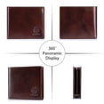 thumbnail image 6 of SCHLATUM Men's RFID Blocking Leather Wallet, 9 Card Slots & 2 ID Windows, Bifold Purse with Large Capacity, 6 of 9