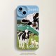 thumbnail image 3 of Korean Cute Collage Sunglasses Cow Phone Case For iPhone 15 14 13 12 Pro Max 11 Lovely Cool Silicone Shockproof Soft Back Cover, 3 of 5
