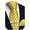 Yellow, variant on Yellow Ties for Men Extra Long Tie Pocket Square Tie Clip Set Silk Striped 63" XL Big and Tall Necktie Business Formal