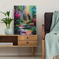 thumbnail image 5 of Impressionist Garden Path Canvas Print, Suitable for Living Room, Bedroom, Office, Hotel, Cafe Decor, 5 of 8