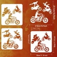 thumbnail image 2 of 2Pcs Motocross Stencil for Painting 11.8x11.8 inch Reusable Cool Splicing Motorcycle Stencil, 2 of 9