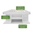 thumbnail image 2 of Memomad Bali Storage Platform Sturdy Bed Frame with Drawers and More (White Wood Twin Size), 2 of 8