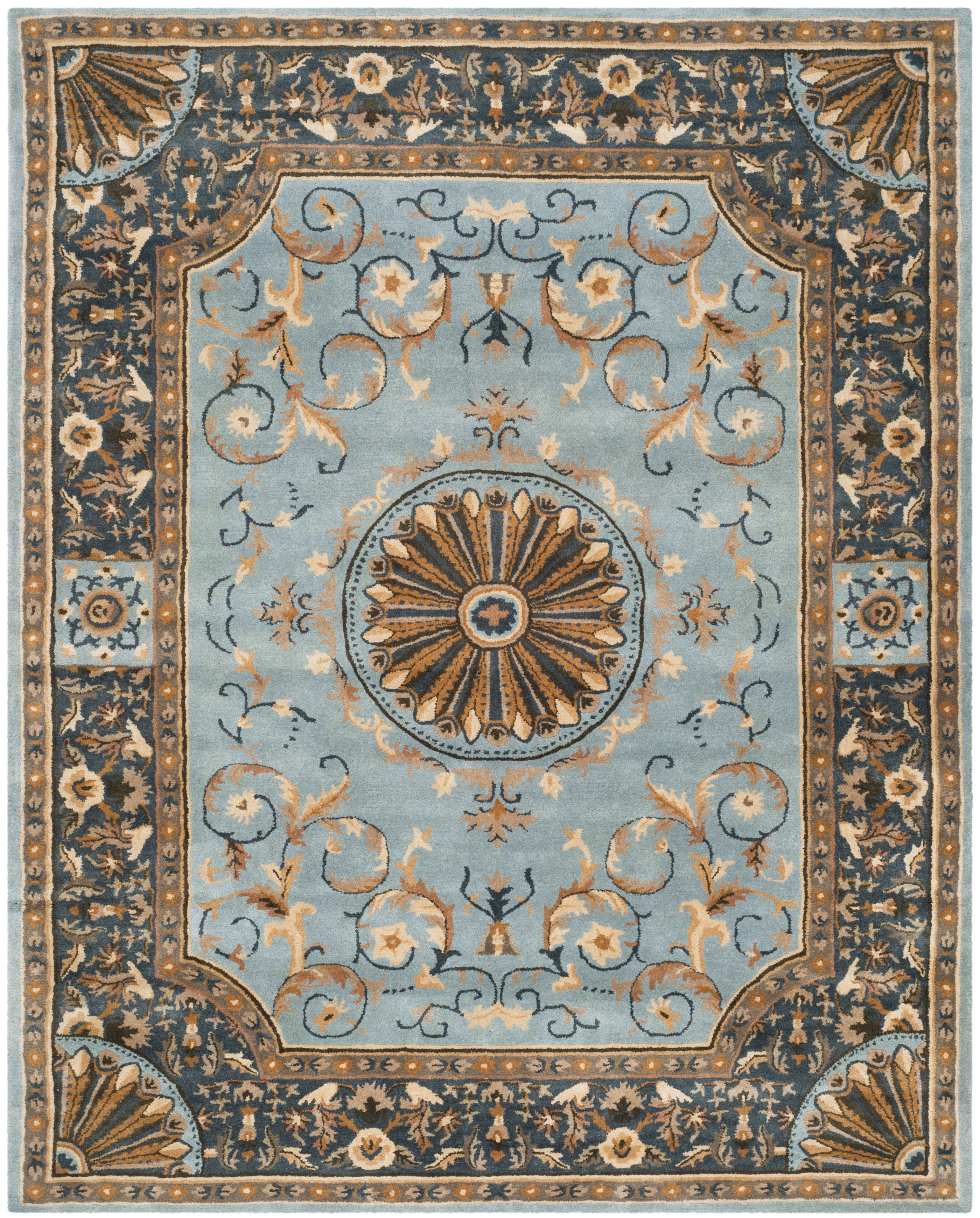Safavieh Empire Naira Oriental Wool Area Rug, Blue, 7'6" x 9'6"