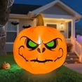 thumbnail image 1 of Calabaza inflable de Halloween YOUBEMAGIC de 4 pies con luz LED, 1 of 7