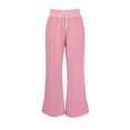 thumbnail image 7 of WTOBBY Women's Thin Wide Leg Pants with High Waist, Casual Work Pants with Flowy Design and Back Pockets, Comfortable Trousers for Women, Ideal for Office and Casual Wear,Pink 3XL, 7 of 7