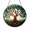 Acrylic 3.5 Inch, variant on Fantasy Tree and Serpent Illustration Glass Style Suncatcher – Window Decor2101