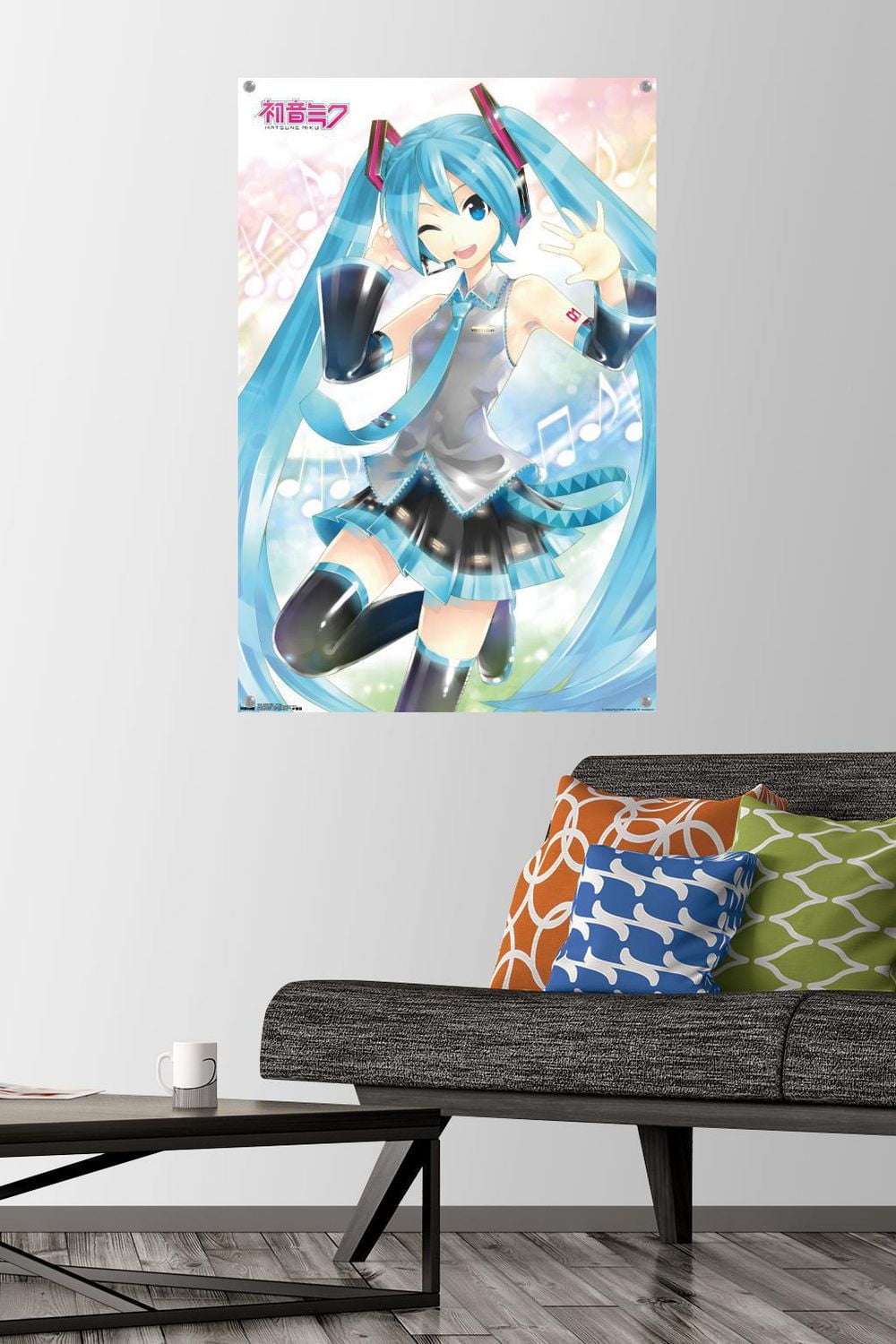 Hatsune Miku - Waving Wall Poster, 22.375" x 34"