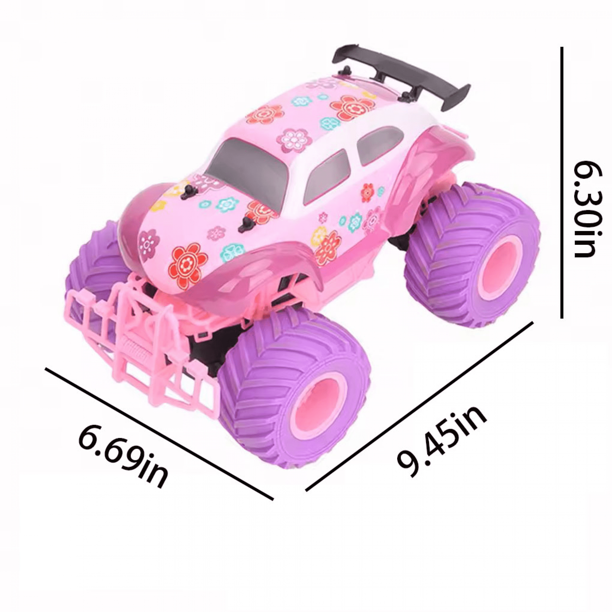 Remote Control Race Truck, Drift Car Toys with Lights Two Batteries for Kids Ages 3-12 Gifts(Red)