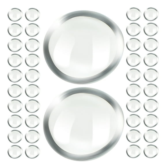 WHAMVOX 200pcs Glass Flat Beads Clear Glass Rocks Fish Tank Stone Models Bead Rocks Vase Filler Aquarium Landscape Ornament Stone Fish Tank Decors