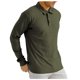 thumbnail image 3 of Camisa lisa de hombre con solapa y botones: manga larga a rayas, poliéster, estilo informal/de negocios, tallas S-XXXL, lavable a máquina, 3 of 7