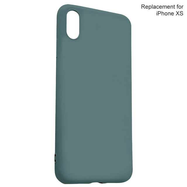 TPU Mobile Phone Case Shockproof Elastic Protection Cover, Replacement Cover TPU for iPhone XS, Dark Green
