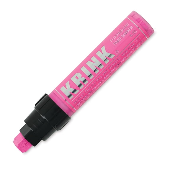 Krink K-55 Fluorescent Water Based Paint Marker, Fluorescent Pink