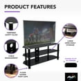 thumbnail image 5 of AVF Steel Glass TV Stand with Cable Management for up to 55" TVs in Black, 5 of 7