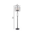 thumbnail image 5 of Benzara BM240864 Cage Design Shade Metal Floor Lamp with Pull Chain Switch, Black, 5 of 5