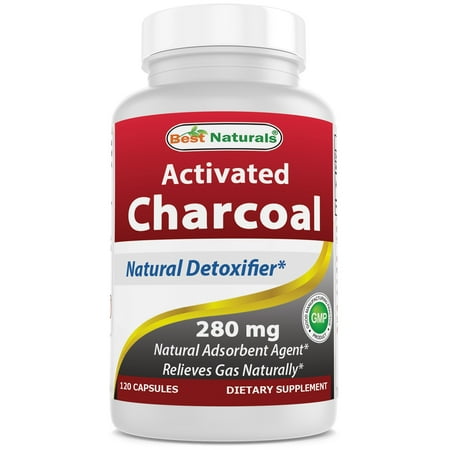 Best Naturals Activated Charcoal 280 mg 120 (Best Activated Charcoal Capsules)
