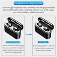 thumbnail image 4 of TWS Auriculares Bluetooth Estéreo deportivo IPX5 con micrófono Auriculares en Doble negro Sunnimix Auricular Auricular Impermeable, 4 of 8