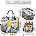 thumbnail image 5 of OBREWU Blue Lemon Women's Insulated Leakproof Large Lunch Bag, Oxford Cloth, 5 of 7