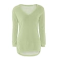 thumbnail image 4 of Coerni Unisex Kids and Toddlers' Cotton V-Neck Sweater Long Sleeve Fuzzy Furry Blouse Girls Fall Warm Sweatshirt Tops, 4 of 5