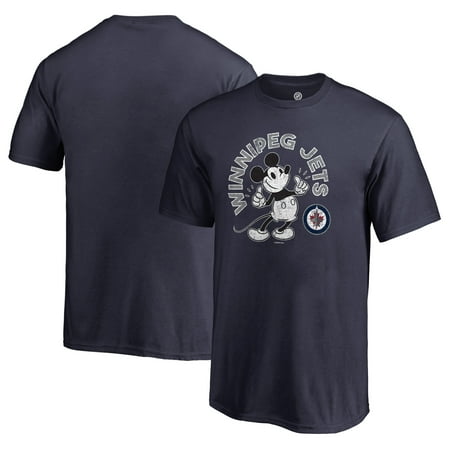 - Winnipeg Jets Fanatics Branded Youth Disney Mickey's True Original Arch T-Shirt - Navy