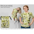thumbnail image 6 of oneOone Viscose Chiffon Light Yellow Fabric Abstracts Dress Material Fabric Print Fabric By The Yard 42 Inch Wide, 6 of 6