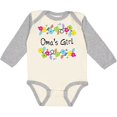 thumbnail image 3 of Inktastic Omas Girl- Bright Flowers Girls Long Sleeve Baby Bodysuit, 3 of 5