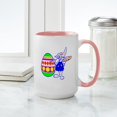 thumbnail image 4 of CafePress - Easter Bunny Painting Large Mug - 15 oz Ceramic Large White Novelty Mug, 4 of 4