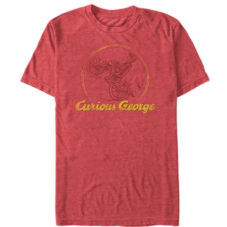 Curious George Men's Wheelie Bike Monkey T-Shirt