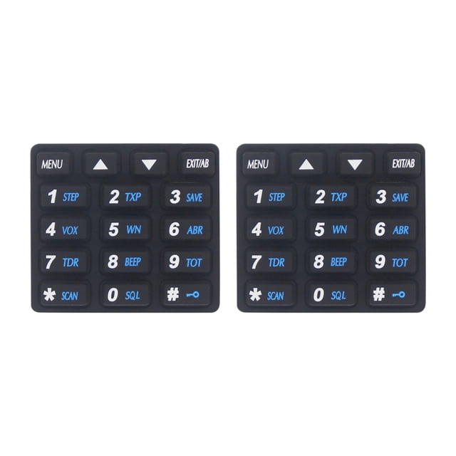 Piezas de repuesto para teclado numérico Walkie Taklie, 2 uds., para UV-82
