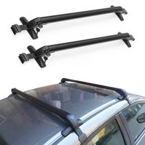 Universal Car Top Luggage Roof Rack Cross Bar Carrier Aluminum Adjustable Window Frame Anti-theft With Lock