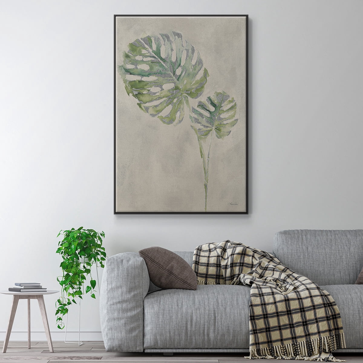 Fresh Unfolds III Framed Premium Gallery Wrapped Canvas - Ready to Hang - 17 x 25 - Black Floating Frame
