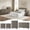Dark Grey Oak, variant on Aufeile 4 Piece Boho Dresser Set for Bedroom, 6 Drawer Dresser, 5 Drawer Tall Dresser & 2 Nightstands with & USB Charging, Fluted Wood Bedroom Furniture Set, Natural
