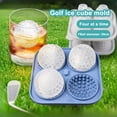 thumbnail image 1 of Ice Cube Mold Golf Ball Spherical Ice Mold Non-stick Flexible Silicone Ice Ball Maker for Home Kitchen Bar, 1 of 7