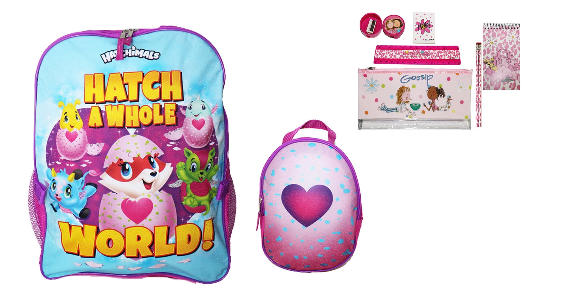 Hatchimals backpack with detachable lunch bag discount
