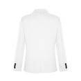 thumbnail image 2 of inlzdz Boys' Blazer Suit Jacket 2-Button Single Breasted Closure Gentleman Outerwear Wedding Evening Party Formal Blazer White 12, 2 of 6