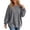 Dark Gray, variant on Lmnyox Ribbed Sweatshirts for Women Loose Crew Neck Oversized Pullover Fashion Casual Sweatshirts