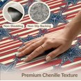 thumbnail image 6 of ODIKA 3'x5' Washable Area Rug Non-Slip, Flatweave, Easy Care Door Vintage Stripe Layout Stars Bordered Independence July Patriotic Refined for Hallway, Laundry Room, 6 of 7