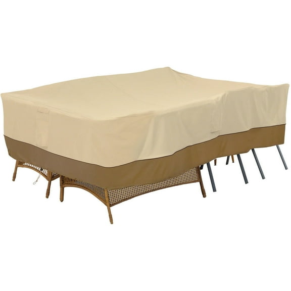 Classic Accessories Veranda Water-Resistant 140 Inch General Purpose Patio Furniture Cover