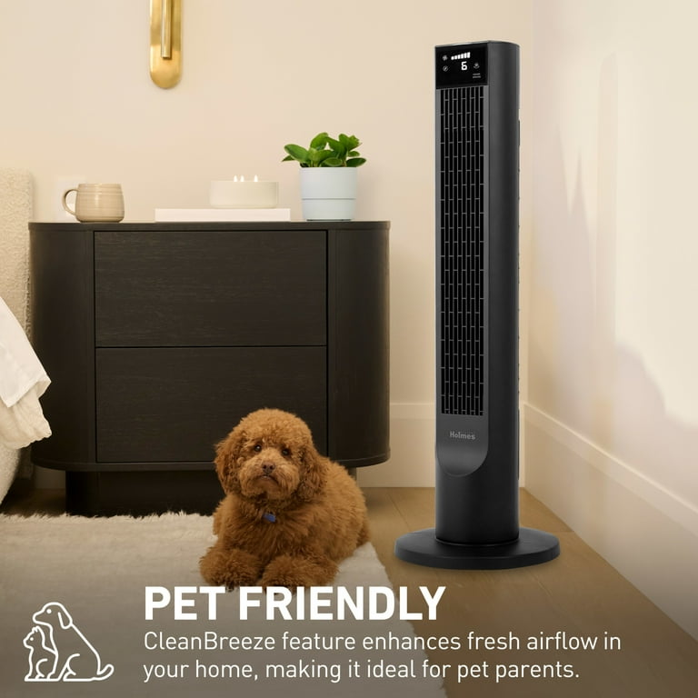Holmes 36" CleanBreeze Oscillating Tower Fan, 6-Speed photo 2