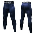 thumbnail image 2 of Mens Four Seasons Simple Exercise Tight Fitness Running Stretch Basketball Base Training Compression Pants Fitness Pants Pants, 2 of 5