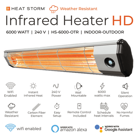 Heat Storm - 6000 Watt Infrared Heater - Gray