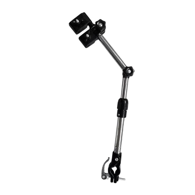 Soporte de montaje para paraguas de bicicleta, de acero inoxidable, de montaje rápido y desmontaje para carrito, soporte de fijación para motocicleta, Plegable de 47 a 57 cm