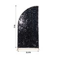 thumbnail image 4 of BalsaCircle 7 feet Black Big Payette Sequin Double Sided Half Moon Wedding Arch Backdrop Stand Cover Party Events, 4 of 8